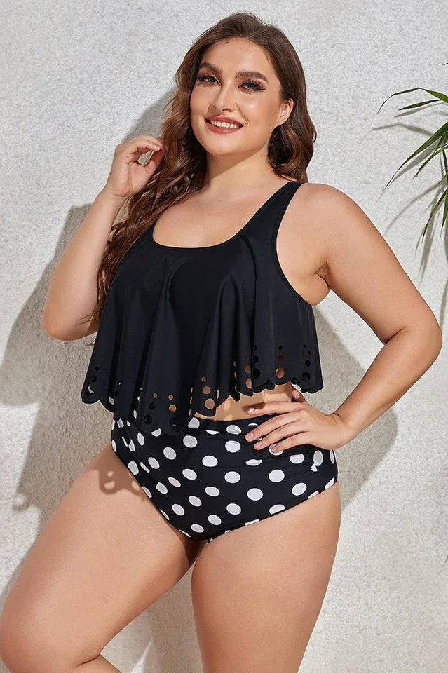 Floral High Waist Bikini Set - View 14 | TEVQA
