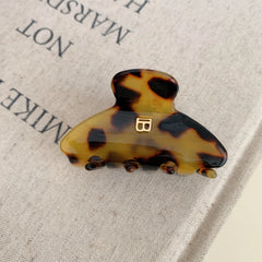 "B" Monogram Acetate Hair Claw Clip (2 Sizes)