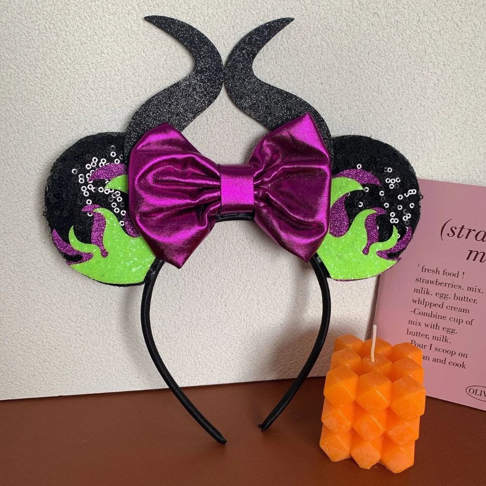 Glitter Mini Witch Hat Headband - 5 Inch Sparkly Halloween Party Accessory