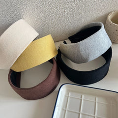 Wide Padded Knit Headband - 2.4 Inch Fashion Statement Hairband