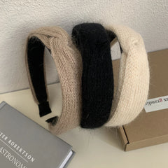 Cozy Knit Knotted Headband - Wide Winter Hair Band