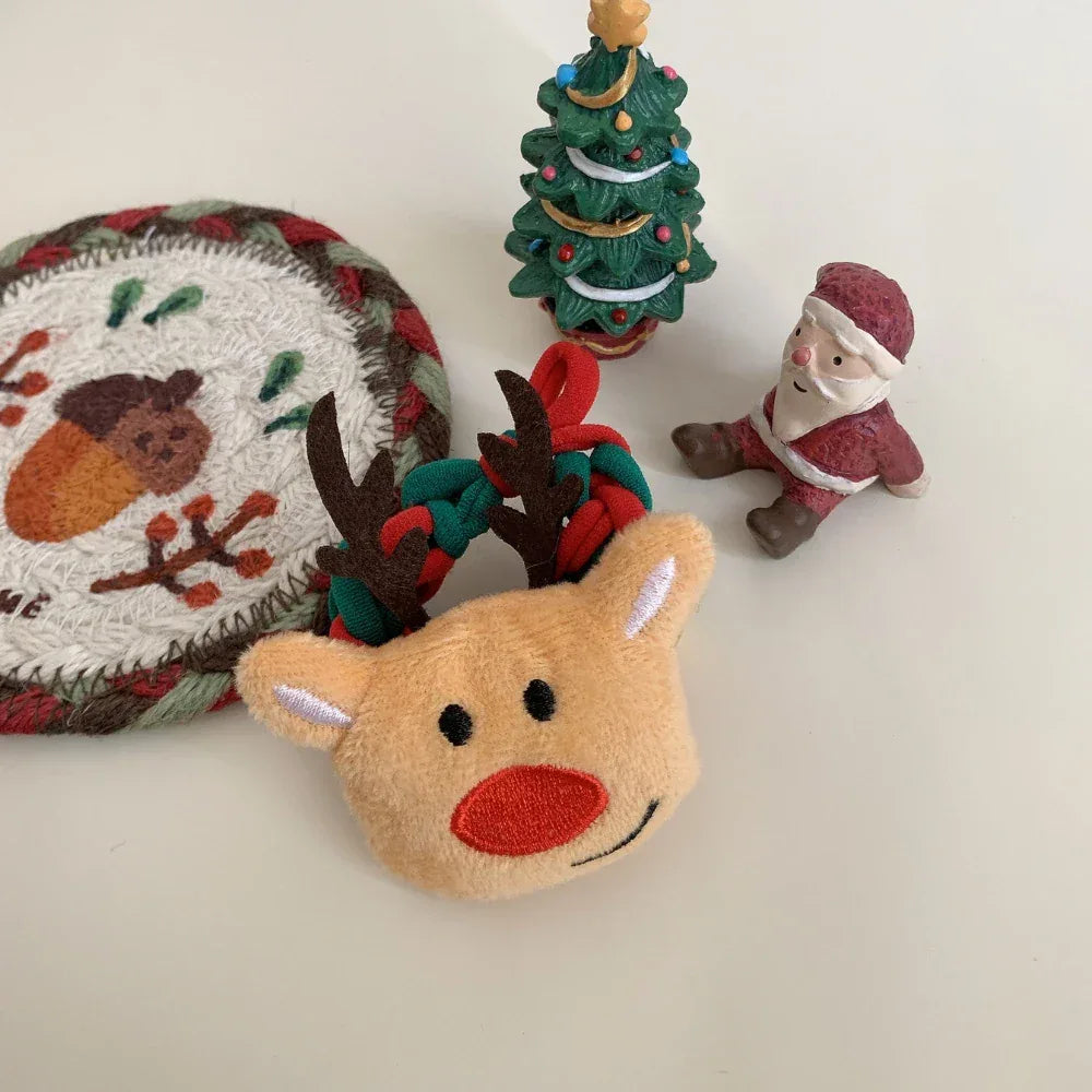 Oversized plush Christmas hair accessory - View 10 | TEVQA