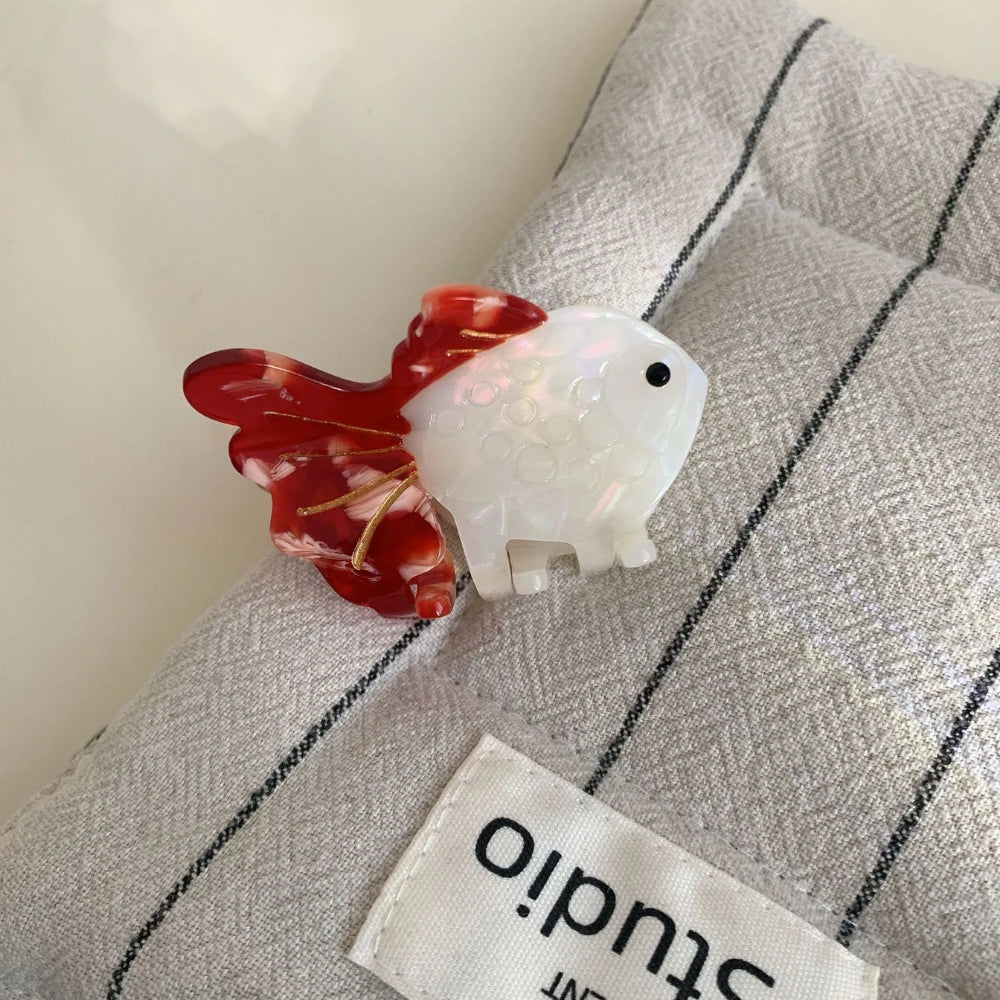 Elegant Goldfish Acetate Hair Claw Clip (2.4 Inch)