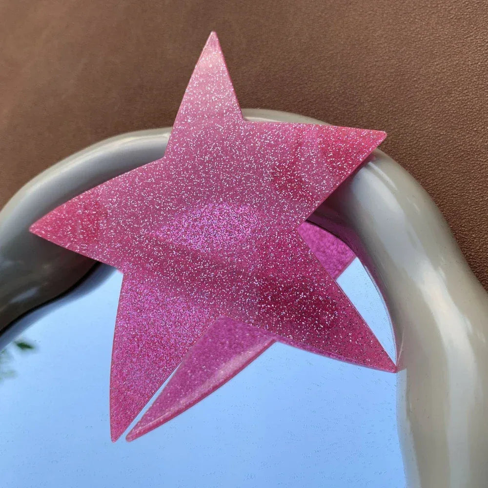 Oversized star hair barrette made from acetate - View 11 | TEVQA