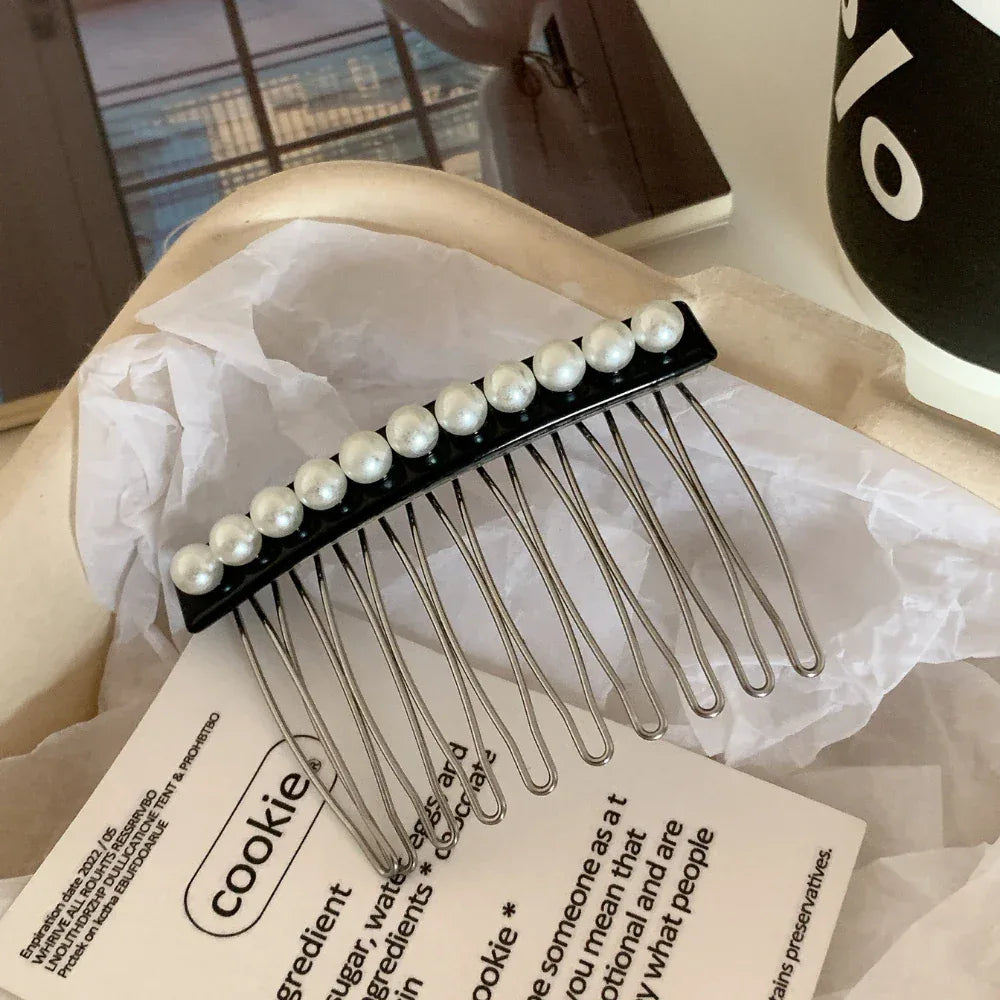 Black pearl hair comb - View 6 | TEVQA