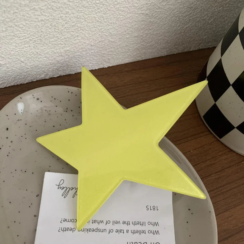 Oversized star hair barrette made from acetate - View 15 | TEVQA