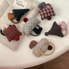 Whimsical Padded Charm Hair Tie - Cute Knit Elastic for Girls - TEVQA
