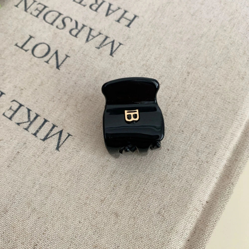 "B" Monogram Acetate Hair Claw Clip (2 Sizes)