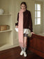 Brushed plaid wool blend scarf - View 9 | TEVQA