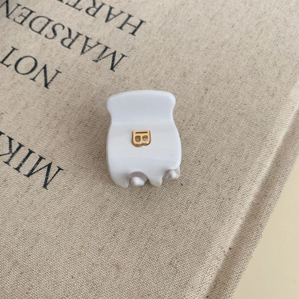 "B" Monogram Acetate Hair Claw Clip (2 Sizes)