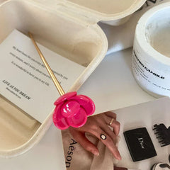 French Acetate Flower Hair Stick (5.9 Inch) - TEVQA