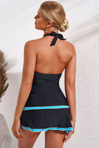 Tummy control swimsuit with skirt - View 8 | TEVQA
