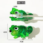 Whimsical Chameleon Acrylic Hair Clip (2.8 Inch) - TEVQA