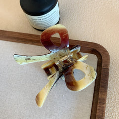 Acetate Bow Hair Claw Clip - 2.7 Inch Preppy & Patterned Hair Accessory