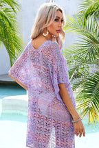 Crochet knit beach cover-up - View 25 | TEVQA