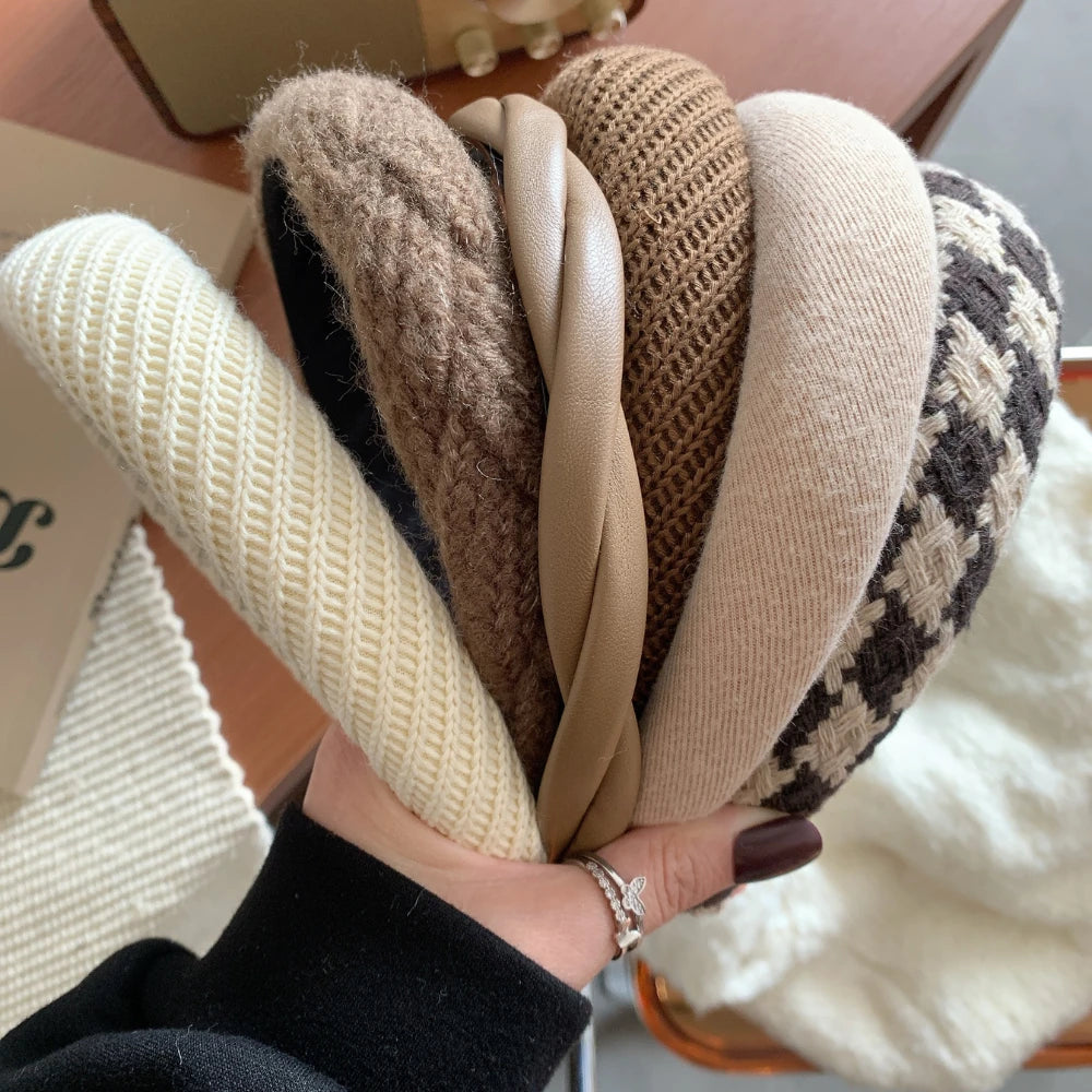 The Autumn Padded Headband Collection - 0.8 Inch Earthy Tone Styles