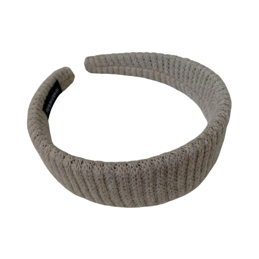 Jumbo Padded Wool-Blend Headband - 1.6 Inch Wide Cozy Winter Band