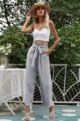 Basic Wide Leg Pants With Belt | Dress In Beauty