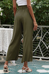 Basic Wide Leg Pants With Belt | Dress In Beauty