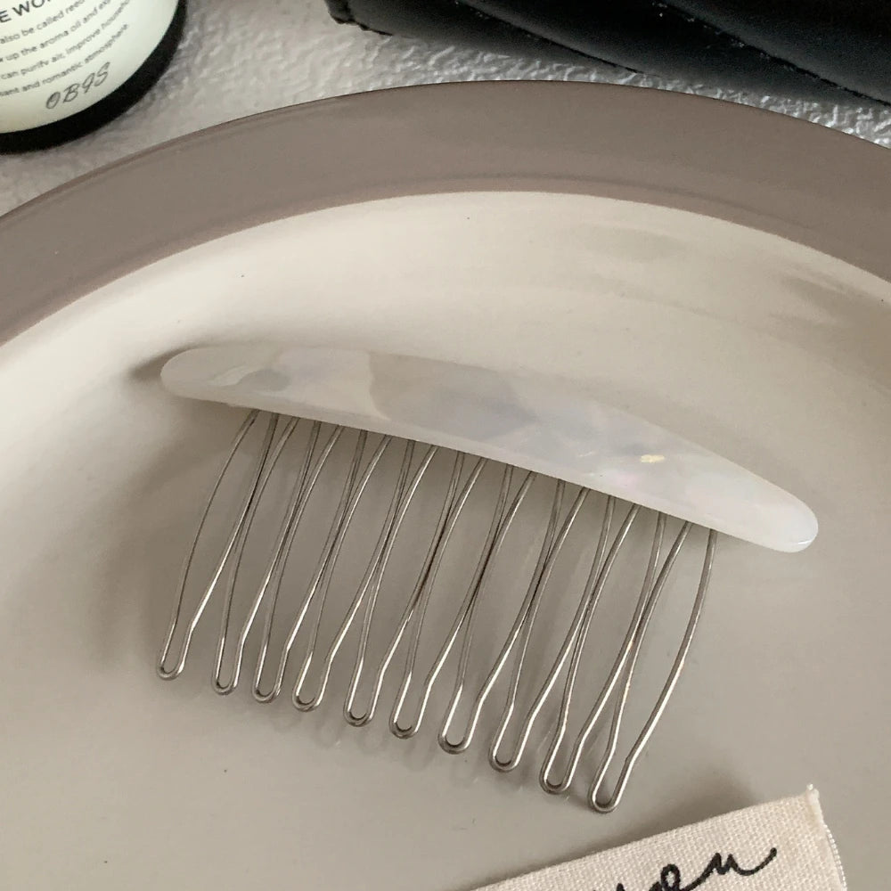 Curved Acetate French Hair Comb - 3.3 Inch