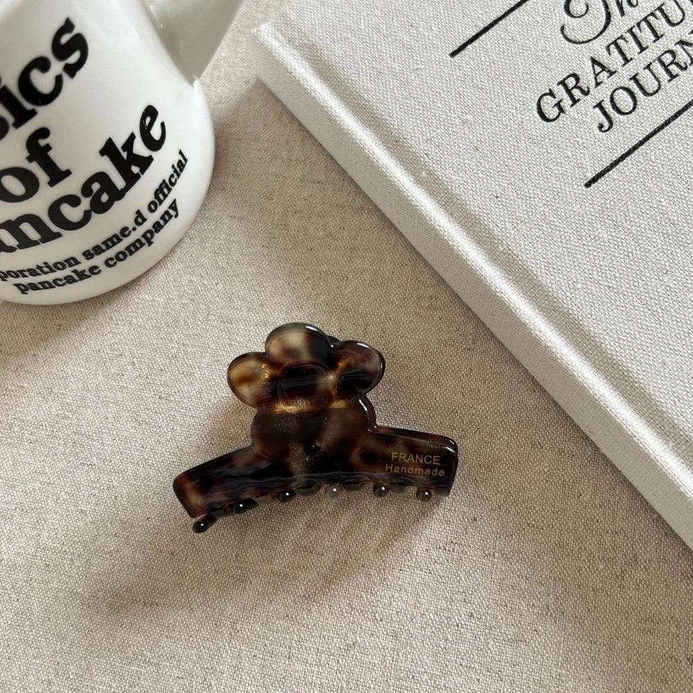 French Style Flower Acetate Hair Claw Clip - View 6 | TEVQA