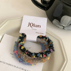 Textured Bouclé Elastic Hair Ties (2 or 3-Pack Sets) - TEVQA