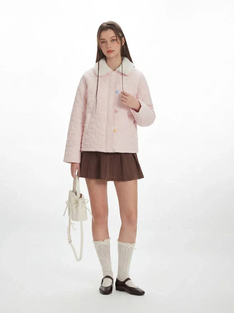 Quilted Star Puffer Jacket - View 6 | TEVQA