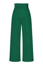 Belted wide leg crepe trousers - View 42 | TEVQA