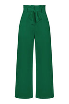 Belted wide leg crepe trousers - View 43 | TEVQA