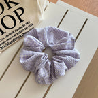 Oversized Gingham Scrunchie - View 11 | TEVQA