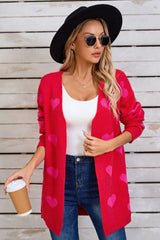 Open Front Heart Cardigan | Dress In Beauty