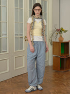 Wool Blend Spiral Ruffle Skinny Scarf