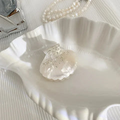 Seashell Rhinestone Hair Claw Clip - View 8 | TEVQA