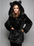 Wildcat Leopard Print Faux Fur Coat - TEVQA