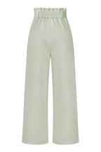 Belted wide leg crepe trousers - View 46 | TEVQA