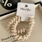 Soft knit spiral hair tie - View 9 | TEVQA