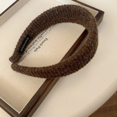 Jumbo Padded Wool-Blend Headband - 1.6 Inch Wide Cozy Winter Band