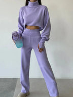 Ribbed knit two-piece set - View 12 | TEVQA