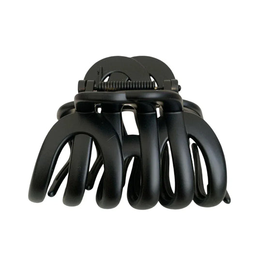 black matte hair claw clip