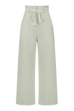 Belted wide leg crepe trousers - View 47 | TEVQA
