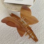 Large Butterfly Acetate Hair Claw Clip - View 6 | TEVQA