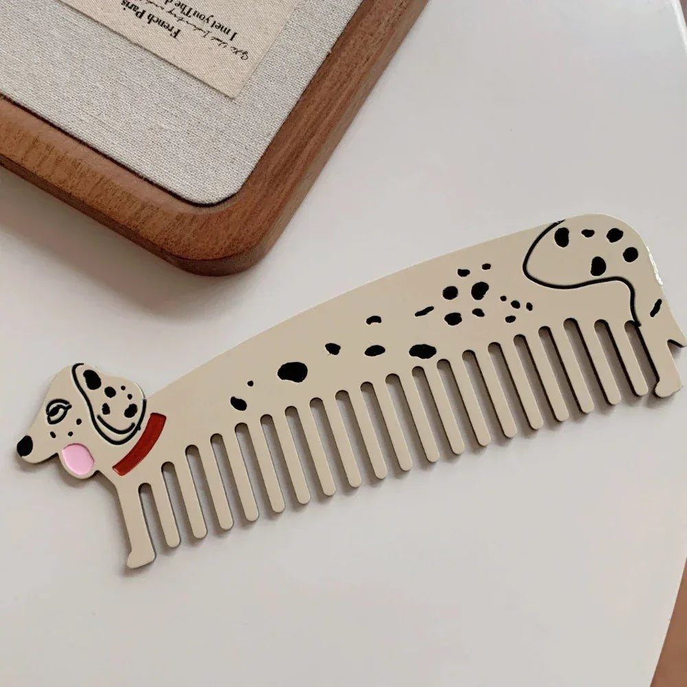 Whimsical Acetate Pet Lover Hair Clip & Comb Collection (Cat & Dog) - TEVQA