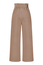 Belted wide leg crepe trousers - View 51 | TEVQA