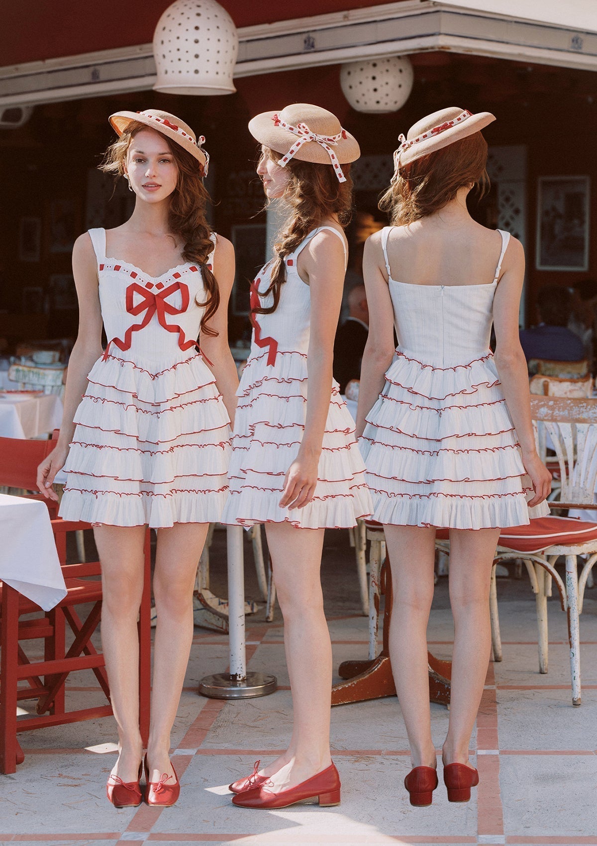 Cotton A-line Mini Dress - View 9 | TEVQA