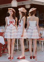 Cotton A-line Mini Dress - View 9 | TEVQA