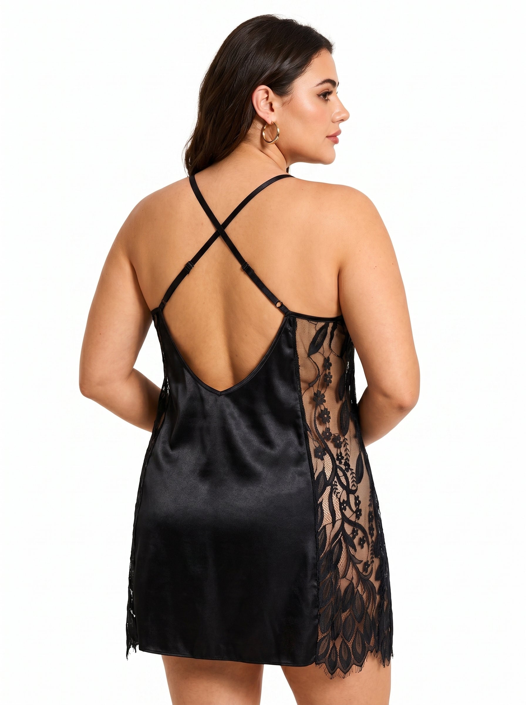 Women's satin slip dress - View 7 | TEVQA