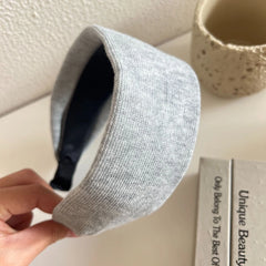 Wide Padded Knit Headband - 2.4 Inch Fashion Statement Hairband