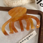 Large Acetate Octopus Claw Clip for Thick Hair - View 9 | TEVQA