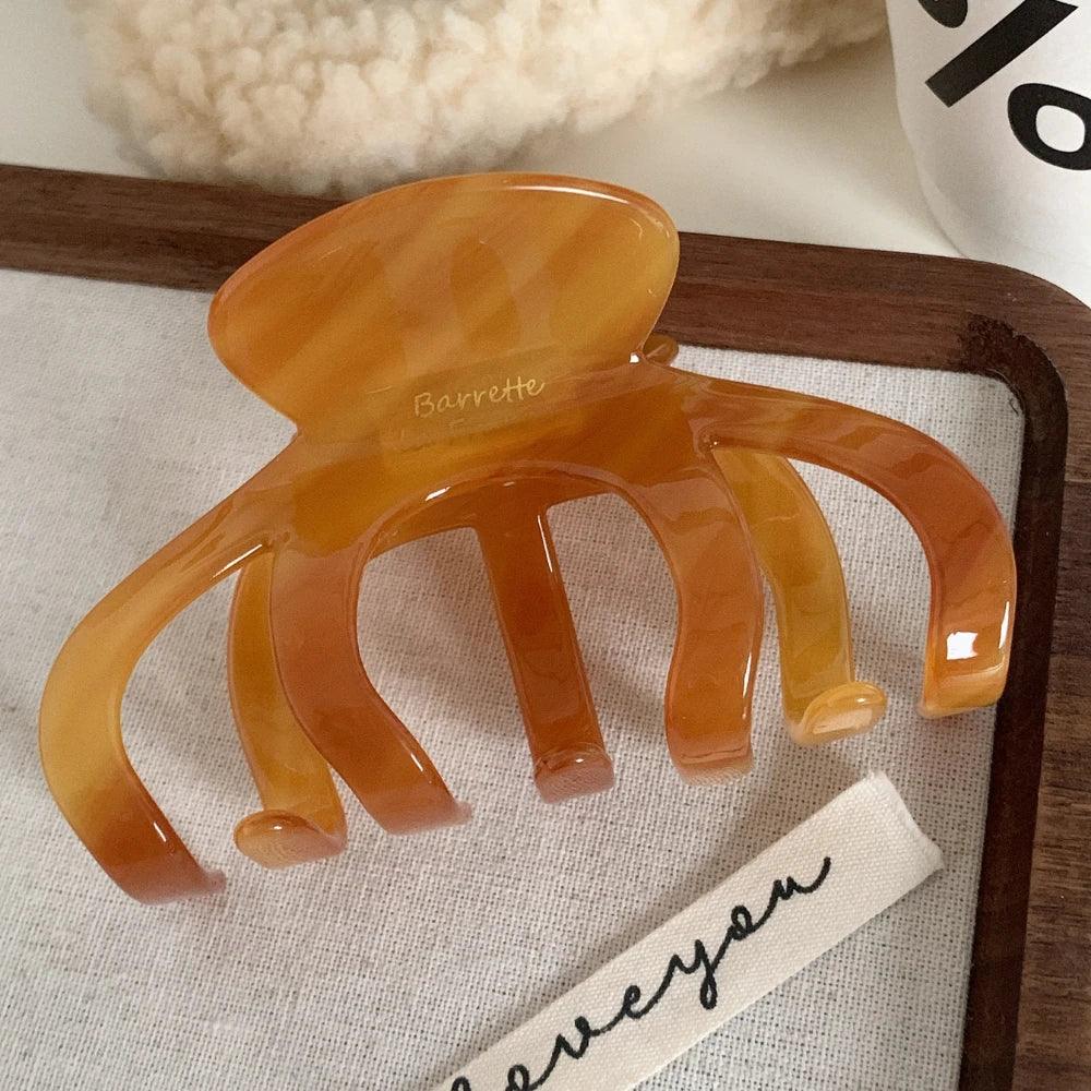 Large Acetate Octopus Claw Clip for Thick Hair - View 9 | TEVQA