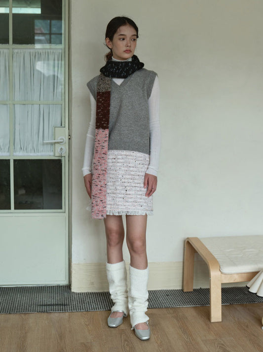 Soft Wool Blend Narrow Neckwarmer